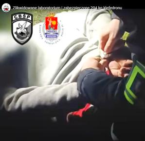 [VIDEO] Połączone siły pozwoliły zlikwidować kolejną fabrykę narkotyków. Zabezpieczono 204 kilogramy klefedronu