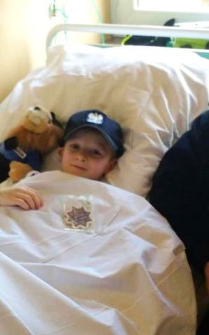 9-letni Gracjan marzy by zostać policjantem. Odznakę już ma