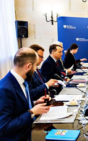 Spotkanie Ministra Radosława Sikorskiego z Dyrektor Generalną Organizacji Narodów Zjednoczonych ds. Oświaty, Nauki i Kultury Audrey Azoulay